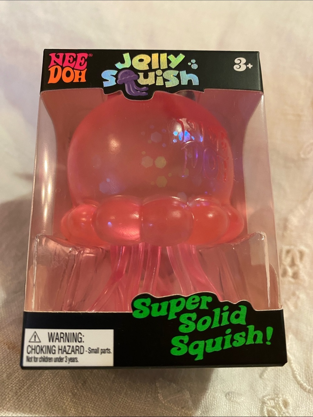 NeeDoh Jelly Squish Super Solid Squish - Pink